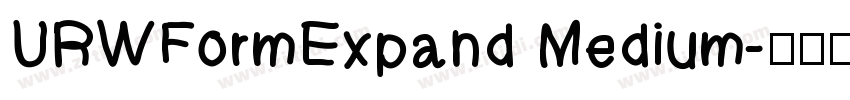 URWFormExpand Medium字体转换